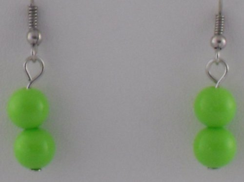 Green Globes Earrings