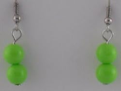 Green Globes Earrings
