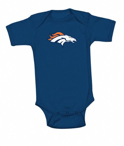 Denver Broncos Newborn Navy Logo Premier Creeper