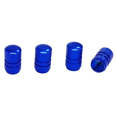 uxcellÂ® 4 PCS Metal Car Auto Tire Valve Stem Covers Caps Blue