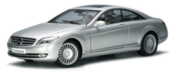 AUTOart Mercedes Benz CL Coupe 2006, Silver Die-cast Scale 1:18 - Millennium Series 76164