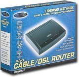 Dynex DX-E401 4-Port Ethernet Broadband Router - Router + 4-port switch - EN, Fast EN
