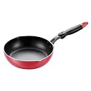 タツヤ・カワゴエ IH対応ディープパン 24cm (レッド・取っ手黒) TKIH-351S
