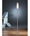 Holtkoetter Satin Nickel and Art Glass Halogen Torchiere