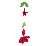 Review The Tribeca Gift Company  / Felt String Hanger Pointsettia & Holly Large
