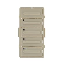 Leviton LTBKT-T Color Change Kit for the 5-Button LTBxx Series Timers, Light Almond
