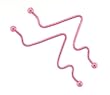 Pink Anodized Stainless Steel Industrial - 14 Gauge - 2 Inches Length - Sold as a Pair