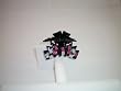 Hair Jaw Clip with Crystqls in Pink and Clear
