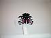 Hair Jaw Clip with Crystqls in Pink and Clear