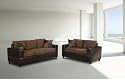 Seattle 2-pcs Sofa and Loveseat Living Room Set in Chocolate Color *** FREE SHIPPING ***