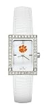 Clemson Tigers Ladies Allure Watch White Leather Strap