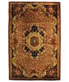 Safavieh Classic CL304B BURGUNDY / BLACK 4 6 X 6 6 Oval Area Rug
