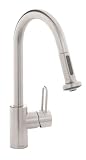 Hansgrohe Metro E High Arc Pull-Out Kitchen Faucet, Stainless Steel Optic #06697860