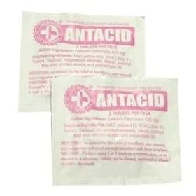 100 Antacid Packs with 2 Tablets