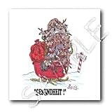 Kevin Edler Cartoon about Reindeer Sneezes - Gesundheit - 6x6 Iron On Heat Transfer For White Material