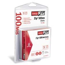 IomegaCorporation : Zip Disk, PC or MAC Format, 100MB, 3/PK -:- Sold as 2 Packs of - 3 - / - Total of 6 Each