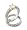 Sterling Silver 6mm Round CZ Engagement and Wedding Band Ring Set Size 6(Size 6,7,8,9)
