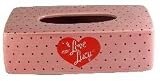  : I LOVE LUCY HEART LOGO TISSUE BOX HOLDER
