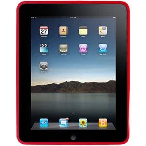 Amzer Soft Gel TPU Skin case for Apple iPad Tablet,(Maroon Red)
