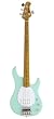 Ernie Ball Music Man Classic Collection Sterling 4 String Bass - Single Humbucker Mint Green Finished Birdseye Maple Neck White Pickguard