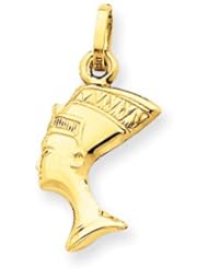 14k Gold Nefertiti Charm