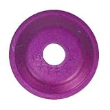 Round Aluminum Snowmobile Stud Backers - 48 Pack - Purple