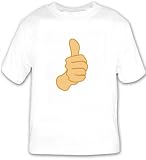 White T Shirt with the image of: Thumbs Up 31vjdIIhoAL. SL160 White T Shirt with the image of: Thumbs Up