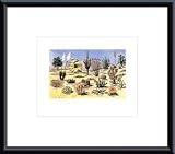 31vjfHfBiqL. SL160  Cacti & Desert Flora by Vintage 10.00X8.00 Framed with Black Metal Frame