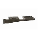 Grande Side Support Bracket for Two Mailboxes Black
