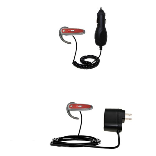 Essential Kit for the Sony Ericsson HBH-600 includes a Car and Wall Charger - Gomadic Brand w/ TipExchange Technology