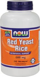 Now Foods Red Yeast Rice 600 mg 240 Vcaps