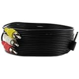 Audio / Video AV 3.5mm to 3-RCA 6ft Composite Cable for JVC Everio Camcorder GZ-MG20 GZ-MG21 GZ-MG27 GZ-MG30 GZ-MG31 GZ-MG35US GZ-MG37 GZ-MG40 GZ-MG50 GZ-MG505 GZ-MG55US GZ-MG57 GZ-MG67 GZ-MG70 GZ-MG77