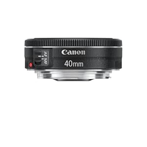 Canon EF Objectif pancake 40 mm f/2,8 STM + bouchon d'objectif E-52 + bouchon anti-poussière E Canon EF Objectif pancake 40 mm f/2,8 STM + bouchon d'objectif E-52 + bouchon anti-poussière E