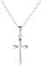 Sterling Silver Children's Polished Cross Pendant Necklace , 15