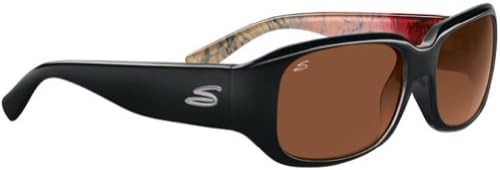 Serengeti Giuliana Women's Polarized Cosmopolitan Outdoor Sunglasses - Black Abstract/Drivers / One Size Fits All