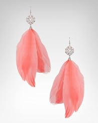 Mini Crystal Feather Drama Earring