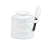 L Tremain Classic White Raised Floral Crock and Spreader