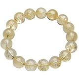【パワーストーン ブレスレット】 シトリン トパーズ 大玉 幅11mm ブレス メンズアクセサリー cenote-t0206　22cm パワーストーン トパーズ
