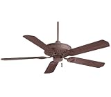 Minka-Aire Fans F589-AS 54" SunDowner Traditional Energy Star WET Outdoor Ancient Stone Ceiling Fan