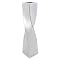 Twist Porcelain Vase - Silver (19")