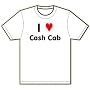 I Heart / Love Cash Cab T-Shirt (CHOICE OF WHITE OR BLACK T-SHIRT)