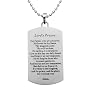 Stainless Steel Lord's Prayer Dog Tag