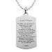dogs40  - Stainless Steel Lords Prayer Dog Tag