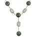 Pave Diamond and Pearl Lariat Style Necklace 19.05cttw