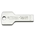 meZmory - Cl� USB 16GB 2.0 m�tal en forme de cl� - R�sitant aux chocs et �tanche - Argent�