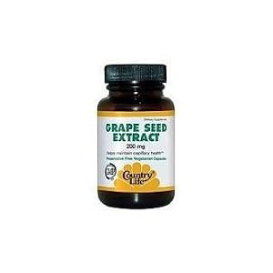 Country Life Grape Seed Extract 200 Mg (veg Caps), 30-Count by Country Life