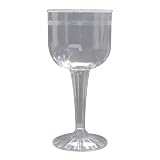EMI Yoshi REWG1P8 8 oz Plastic Wine Goblet - Resposables Collection