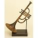 Metal Trumpet Musical Table Decor Sculpture Accent