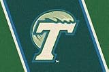 Tulane Green Wave 5' 4 x 7' 8 Team Spirit Area Rug