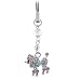   - Poodle Cubic Stone Cell Phone Charm/Strap